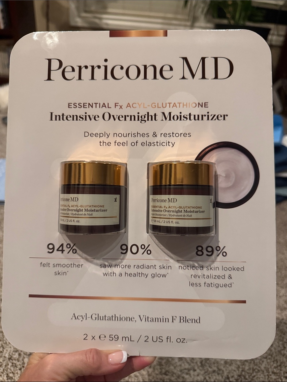 Perricone MD Intensive Overnight Moisturizer - White and Gold Jars